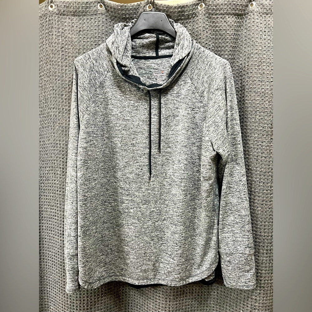 Tangerine Serene Heather Gray Hoodie Size XL